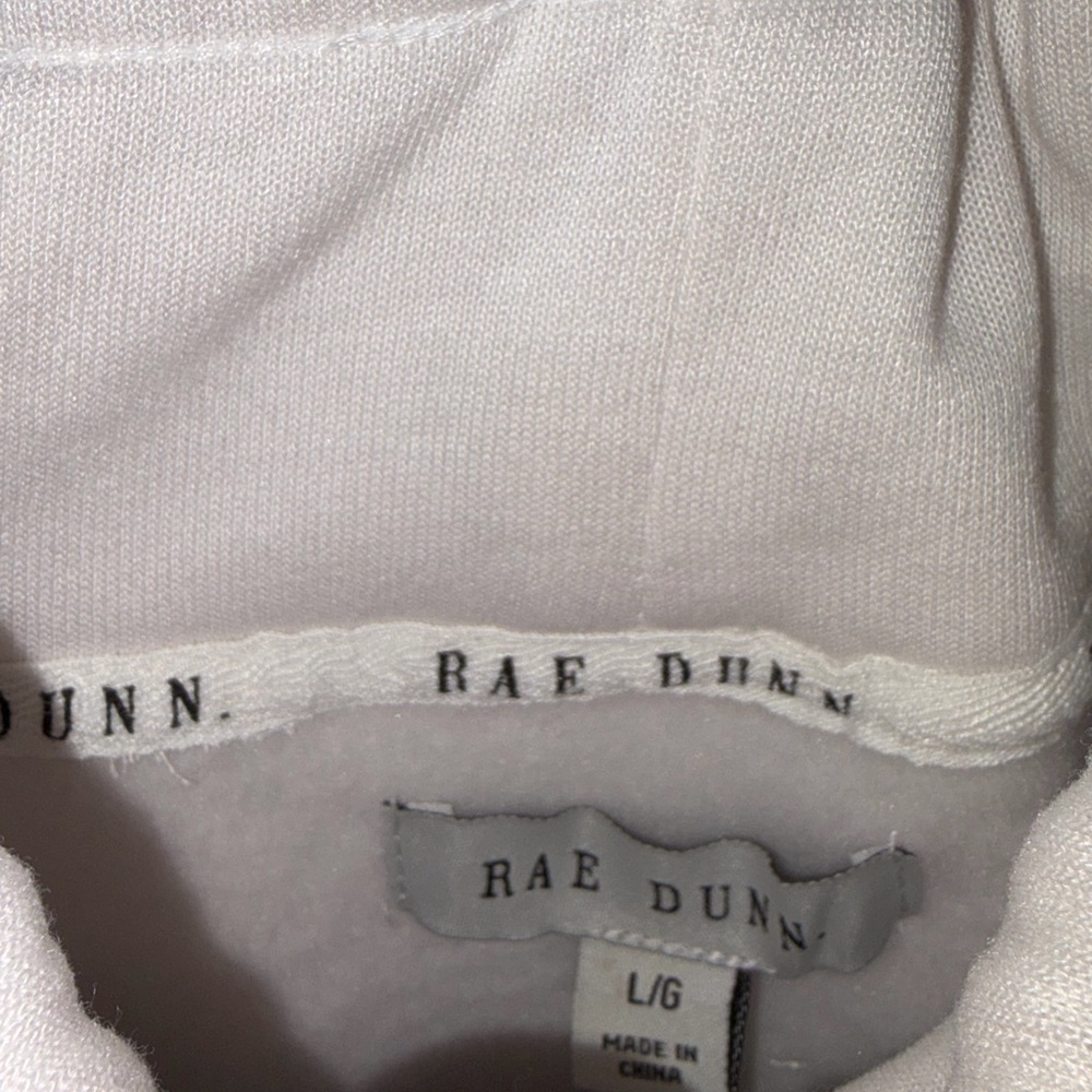 Rae Dunn “Comfy” Cream 2-Piece Lounge Set Joggers Hoodie Sweatsuit - Picture 8 of 11